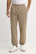 Lacoste pantaloni de trening culoarea bej, cu imprimeu, XH8908
