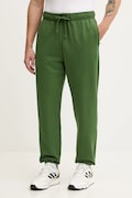 New Balance spodnie dresowe bawełniane męskie kolor zielony gładkie MP41508DAE