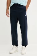 Бавовняні спортивні штани Calvin Klein Jeans колір синій однотонні LV04RD241G