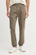 Παντελόνι Calvin Klein Jeans χρώμα: καφέ, LV04RD608G