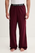 Tommy Hilfiger pyžamové kalhoty pánské bavlněné s elastanem burgundské UM0UM03654