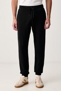 Aeronautica Militare spodnie dresowe męskie z bawełną czarne regular waist PF0872UF00459