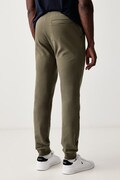 Aeronautica Militare spodnie dresowe męskie z bawełną zielone regular waist PF1008UF00662
