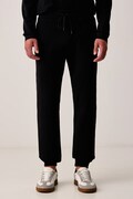 Aeronautica Militare spodnie dresowe męskie z bawełną czarne regular waist PF1008UF00662