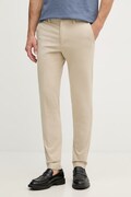 BOSS pantaloni chinos pentru bărbați din bumbac cu elastan H-Kaiton1 bej regular waist 50543312