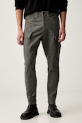 G-Star штани skinny чоловічі бавовняні з еластаном Zip Pkt 3D Skinny Cargo 2.0 сірі regular waist D24307-E172