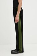 Needles spodnie dresowe Narrow Track Pant męskie kolor czarny z aplikacją RW325