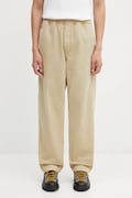 AAPE spodnie bawełniane Now męskie kolor beżowy proste AAPPTMC629XXP