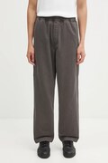 AAPE spodnie bawełniane Now męskie kolor szary proste AAPPTMC629XXP