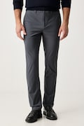 Lacoste spodnie slim fit męskie szare regular waist HH1916
