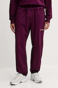 Barrow spodnie dresowe bawełniane kolor fioletowy z nadrukiem F5BWUAFP028