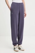 Pangaia pantaloni de trening din bumbac culoarea violet, uni, 10000295