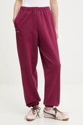 Pangaia pantaloni de trening din bumbac culoarea bordo, uni, 10000295