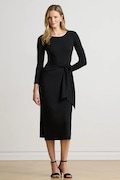 Lauren Ralph Lauren sukienka bodycon z bawełną czarna 200973598
