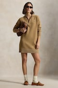 Vlnená sukňa Polo Ralph Lauren béžová farba, mini, oversize, 211A91143