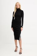 Elisabetta Franchi ruha fekete, midi, testhezálló, AM03S56E2