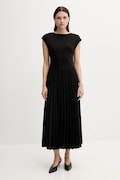 Tommy Hilfiger rochie culoarea negru, maxi, evazați, WW0WW44491