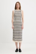 Tommy Hilfiger sukienka kolor beżowy maxi dopasowana WW0WW45649