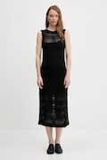 Tommy Hilfiger sukienka kolor czarny maxi dopasowana WW0WW45649