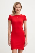 Calvin Klein Jeans rochie culoarea portocaliu, mini, mulată, LV047B266G