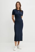 Obleka Calvin Klein Jeans mornarsko modra barva, LV044C902G