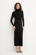 Simona Corsellini sukienka kolor czarny maxi prosta A25CPAB00601