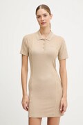 Φόρεμα Guess PEONY χρώμα: μπεζ, V5YK00 KCX12