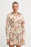 Сукня Guess CONCETTA колір бежевий mini розкльошена W5YK00 WF1T2