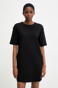 Рокля United Colors of Benetton в черно къса със стандартна кройка 47CKDV0BW