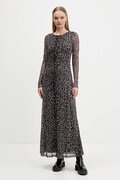 Tommy Jeans sukienka kolor brązowy maxi rozkloszowana DW0DW21511