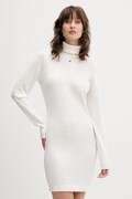 Tommy Jeans sukienka bawełniana kolor biały mini dopasowana DW0DW21958