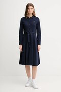 Lacoste лятна рокля от памук тъмносиня EF5299