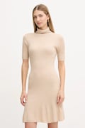 Guess sukienka z dodatkiem wełny JULIA kolor beżowy mini dopasowana W5BK78 Z3OW2