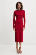 Twinset sukienka kolor czerwony midi prosta 252TP3040