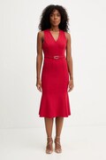 Twinset sukienka kolor czerwony midi prosta 252TP2606