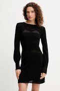 Сукня Twinset колір чорний mini пряма 252TP3083