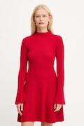 Twinset rochie cu lână culoarea rosu, mini, evazati, 252TT3140