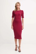 Calvin Klein Jeans sukienka kolor bordowy mini dopasowana LV047D217G