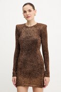 Liu Jo rochie culoarea maro, mini, mulată, MF5236 MA10R
