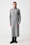 Tommy Hilfiger vestito in lana grigio liscio WW0WW46429