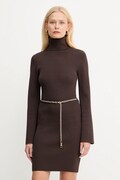 MICHAEL Michael Kors sukienka kolor brązowy mini dopasowana MF583C633D