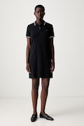 Fred Perry vestito liscio in cotone con elastan blu navy D3600