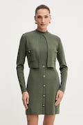 Morgan rochie culoarea verde, mini, mulata, RMCASSY