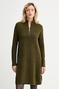Marc O'Polo sukienka z dodatkiem wełny kolor zielony mini prosta 5000006932