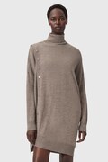 AllSaints sukienka wełniana UMI kolor beżowy mini dopasowana W071DD