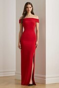 Lauren Ralph Lauren sukienka kolor czerwony maxi dopasowana 253982109