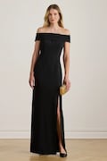 Lauren Ralph Lauren sukienka kolor czarny maxi dopasowana 253982109