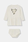 Guess sukienka niemowlęca kolor beżowy mini rozkloszowana A4YK19 KA6W4