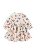 Детска рокля Konges Sløjd ELIN DRESS GOTS в бежово къса разкроена KS103794