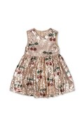 Παιδικό φόρεμα Konges Sløjd STARLA SEQUIN DRESS χρώμα: μπεζ, KS103990